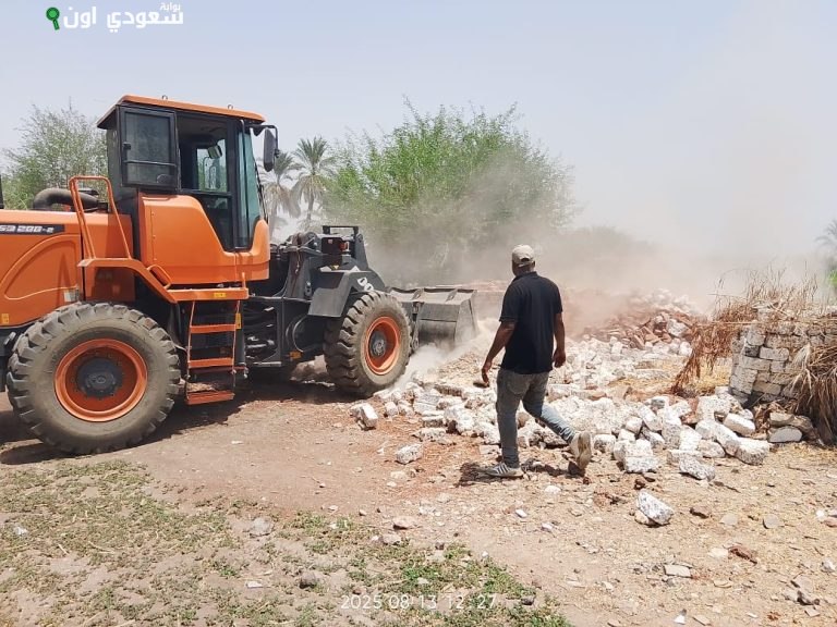 إزالة 7 حالات تعد على 1575 متر من الأراضي الزراعية بأرمنت