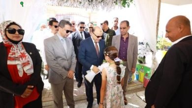 محافظ المنيا يزور مدرسة الجبرتي لمتابعة الاستعدادات الدراسية الجديدة