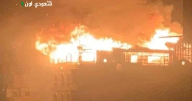 حريق دمياط