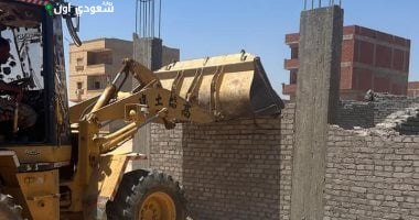 إزالة 4 مبانٍ في المهد بمنطقة الفيروز الجديدة بطور سيناء