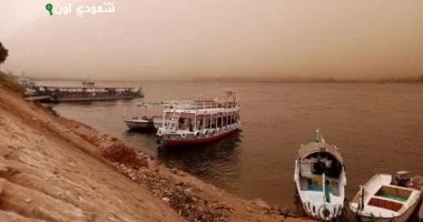 عاصفة ترابية أسوان, طقس أسوان اليوم, درجات الحرارة في أسوان, أمطار رعدية في سيناء, هيئة الأرصاد الجوية, صيف 2025 في مصر, رياح جنوبية شرقية, حالة الطقس في أسوان, توقف الملاحة النهرية, ظاهرة اللانينا