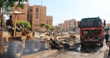 رئيس مدينة السادات: بدء رفع المخلفات وتغيير خط الصرف