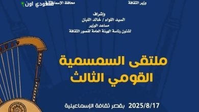 غدًا انطلاق الملتقى القومي الثالث للسمسمية بالإسماعيلية