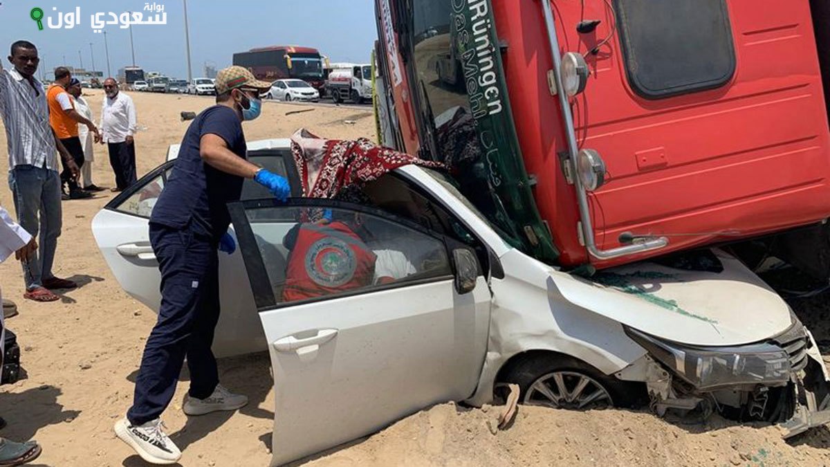 حادث مروع في السعودية
