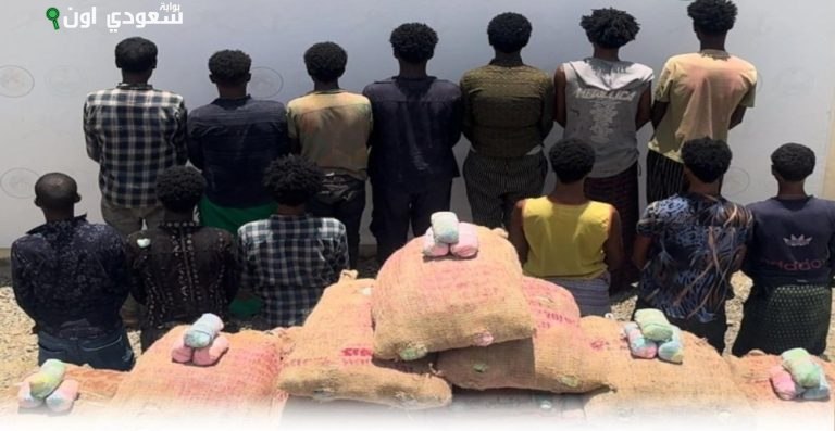 جازان: اعتقال 13 شخصاً لتهريبهم