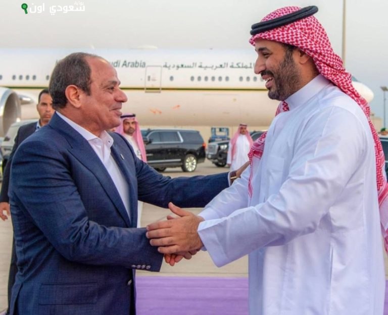 السيسي يغادر نيوم ومحمد بن سلمان في مقدمة مودعيه