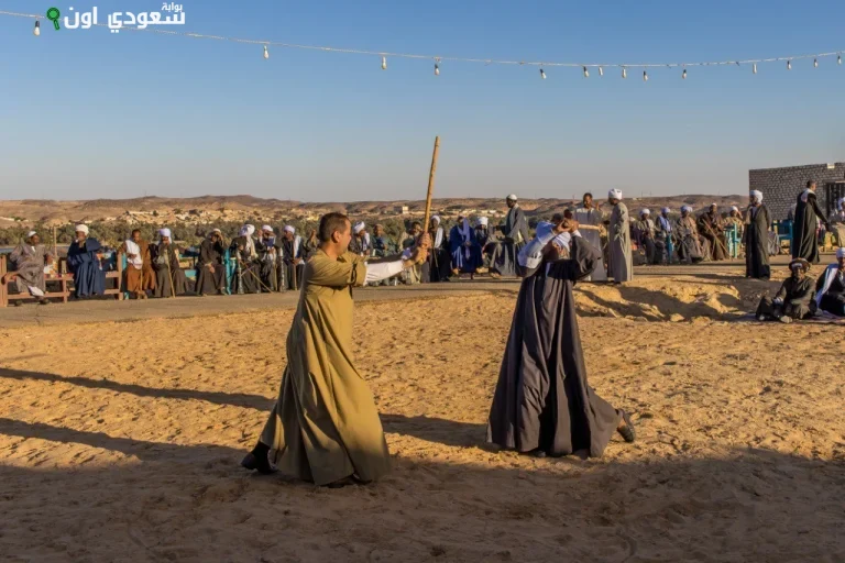 التحطيب: منافسة شريفة بين أبطال الصعيد في أسوان