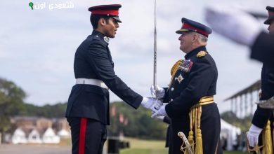 الأمير سعود بن محمد من أكاديمية «ساندهيرست»
