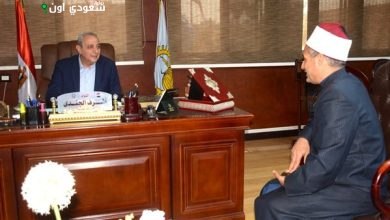 استقبل اللواء أشرف الجندي، محافظ الغربية، اليوم بمكتبه بديوان عام المحافظة الشيخ الدكتور مجدي السعيد بدوي،