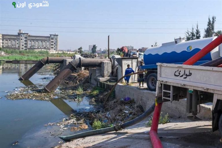 ارتفاع منسوب مياه مصرف زهرة نتيجة عطل كهربائي