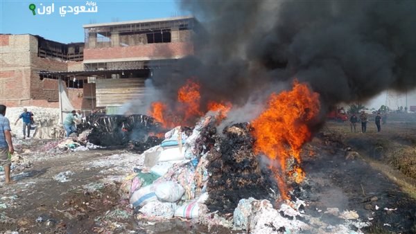 السيطرة على حريق في مصنع قطن بسمنود دون خسائر بشرية