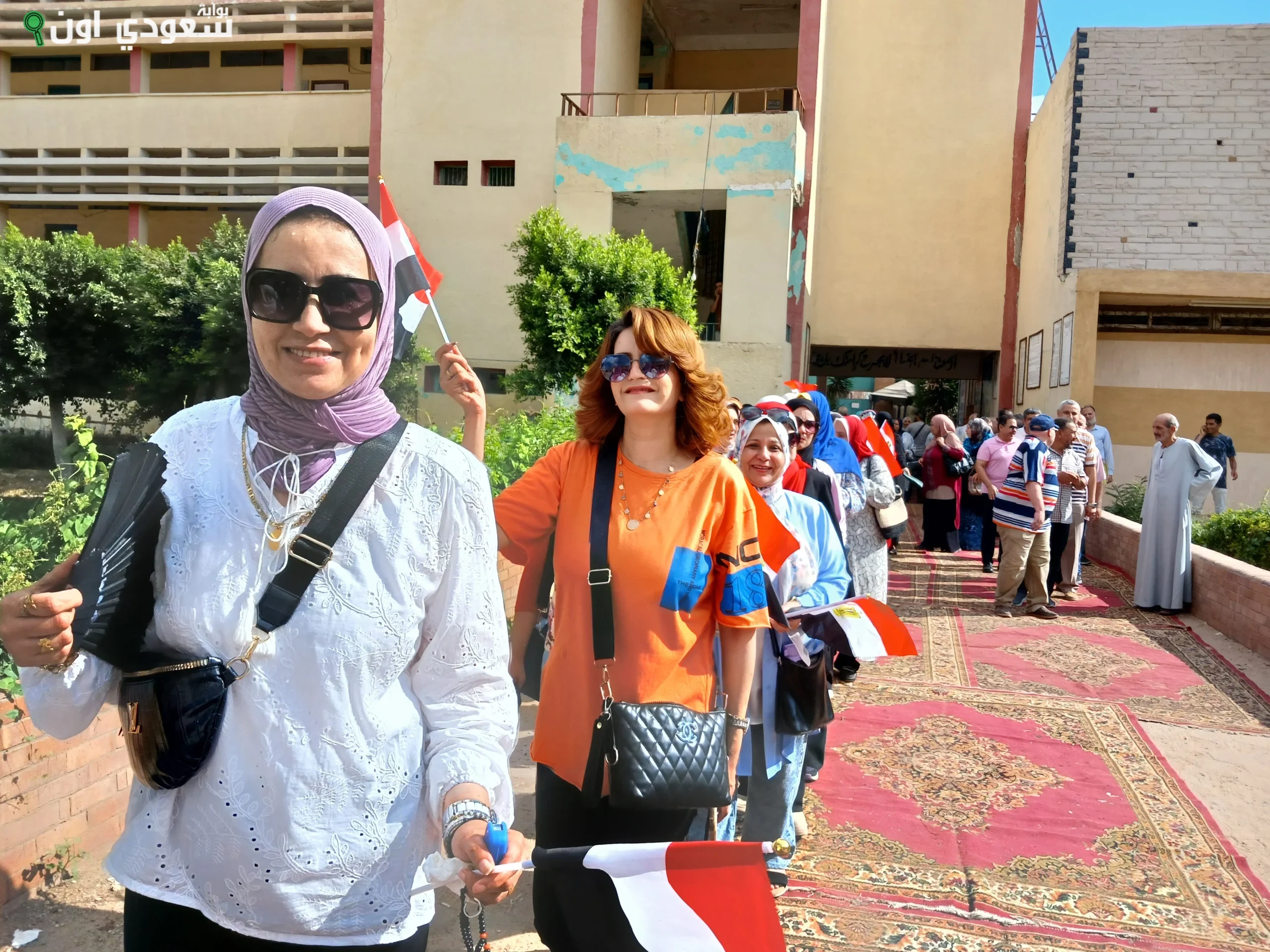 تزايد ملحوظ في مشاركة النساء باللجان يوم انتخابات مجلس الشيوخ بالشرقية