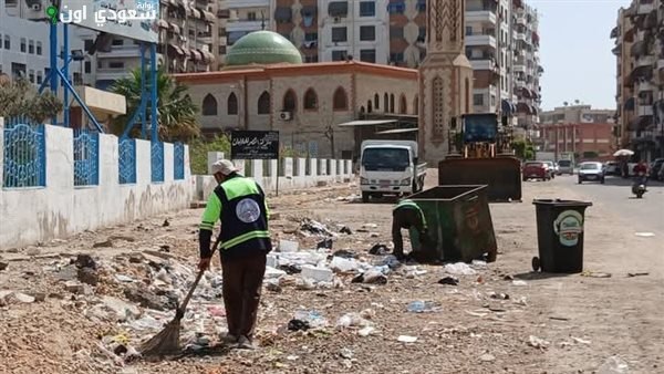 مدينة بورفؤاد تمنح عمال النظافة استراحة خلال فترة الظهيرة