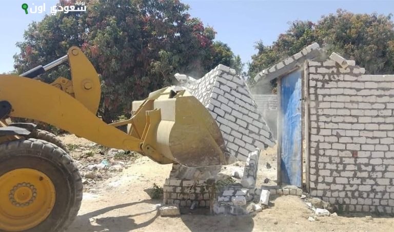 إزالة 18 تعدياً في القصاصين ضمن الموجة 27 بالإسماعيلية