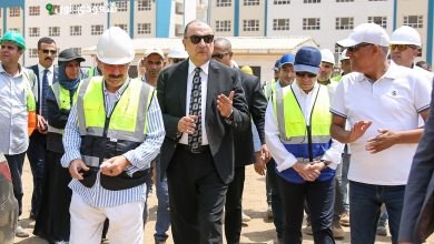 وزير قطاع الأعمال يزور مشروع مجمع مدارس لشركة النصر بالجيزة