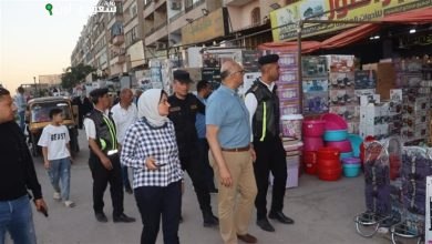 محافظ القليوبية يشرف على حملة لإزالة الإشغالات بشارع 15 مايو