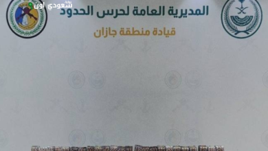 جازان: قوات الأمن تحبط تهريب 59,100 قرص طبي محظور