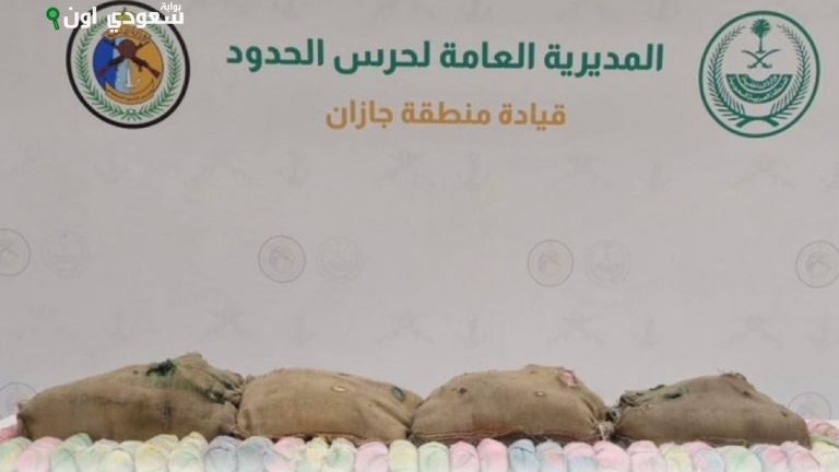 حرس الحدود في جازان يضبط يمنيًا بحوزته 75 كيلوجرامًا من القات المخدر