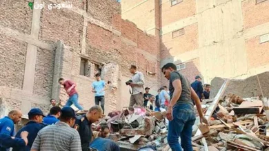 انهيار منزل 4 طوابق وإصابات في الشرقية