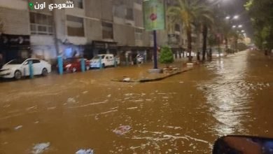 فيضانات تضرب عدن وحضرموت
