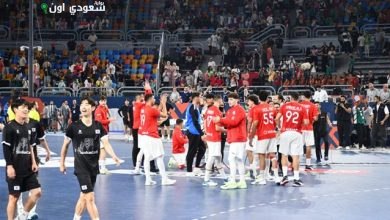 مصر والتشيك في بطولة كرة اليد العالمية
