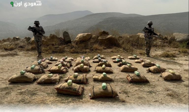 حرس الحدود بجازان يحبط تهريب 160 كلجم من القات المخدر