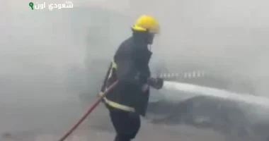 حريق قرية الحصايا