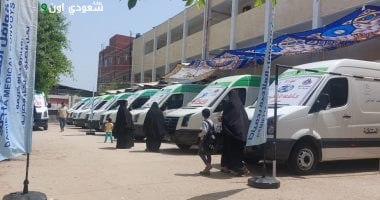فحص 1400 مواطن في قوافل حياة كريمة الطبية بدمياط
