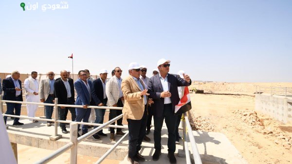 وزير الإسكان ومحافظ مطروح يتفقدان مشروع توسعات محطة معالجة الصرف الصحي بمرسى مطروح