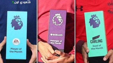 جائزة لاعب الشهر في الدوري الإنجليزي