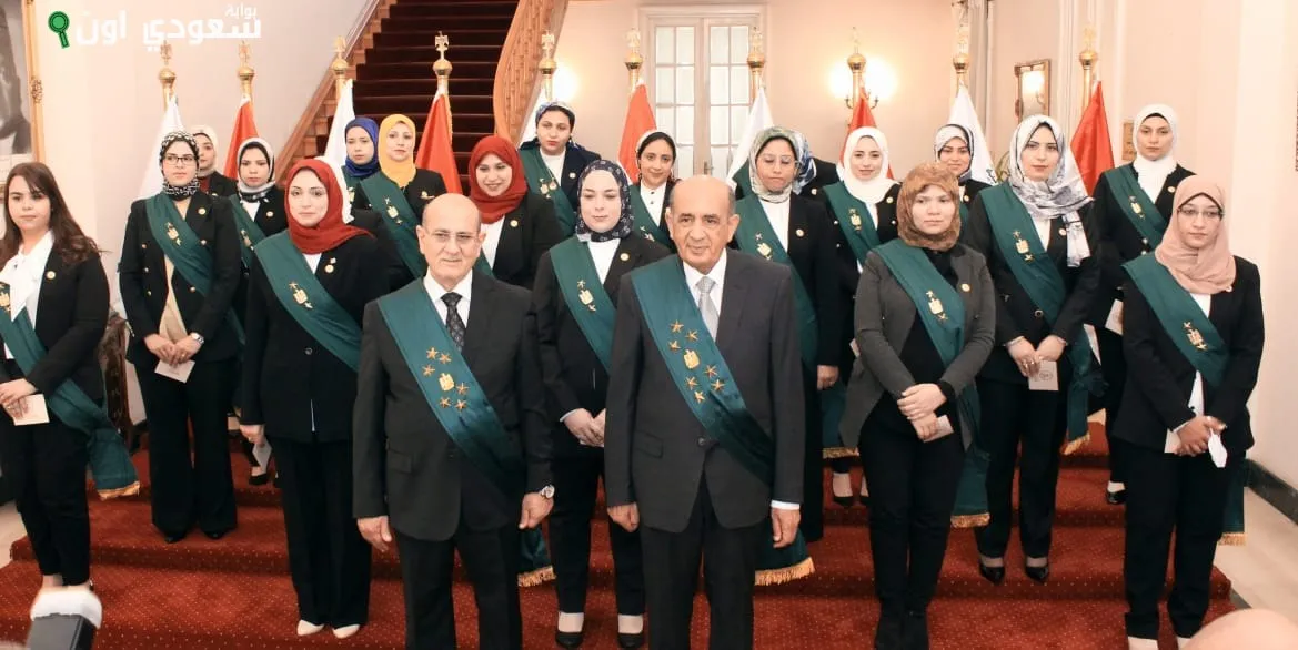 قاضيات يؤدين اليمين القانونية بمجلس الدولة