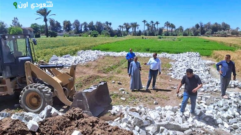 إزالة 9 حالات تعدٍ على أملاك الدولة بالبلينا في سوهاج