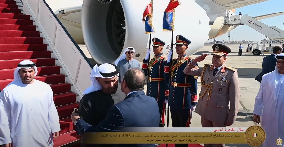 السيسي يستقبل الشيخ محمد بن زايد في القاهرة