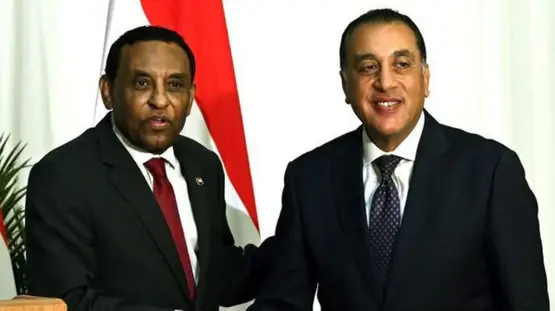 مدبولي يلتقي رئيس وزراء السودان