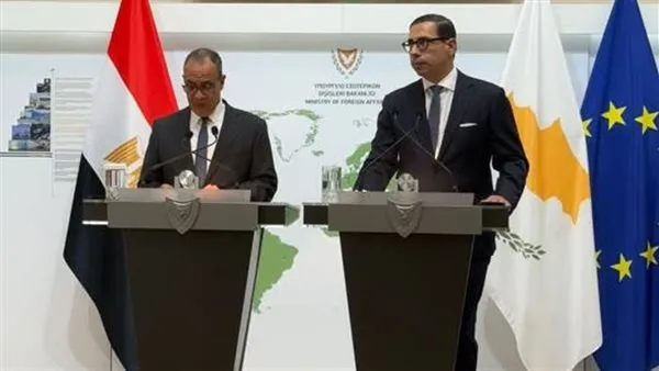 وزير الخارجية يلتقي نظيره القبرصي