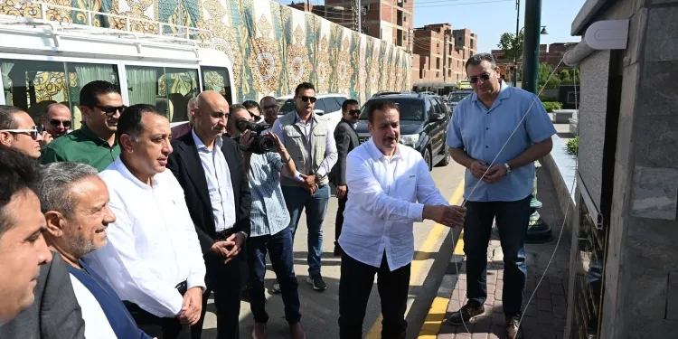 مدبولي يفتتح المحور المروري الجديد لمدخل شبين الكوم