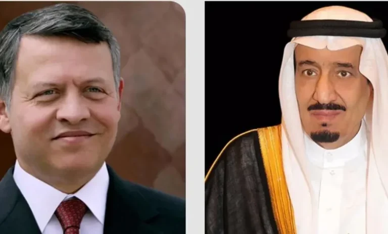 ملك الأردن يهنئ خادم الحرمين الشريفين بمناسبة اليوم الوطني الـ95