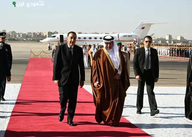 رئيس الوزراء يستقبل ولي عهد البحرين بالقاهرة