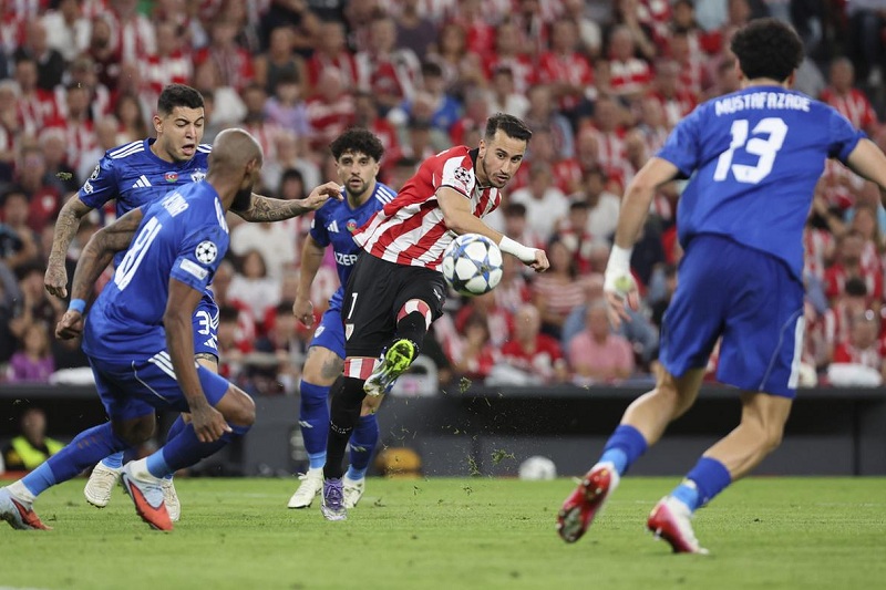 اتلتيك بيلباو ضد كاراباج دوري ابطال اوروبا