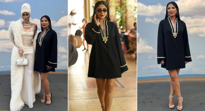 منى زكي تتألق بإطلالة أنيقة