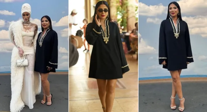 منى زكي تتألق بإطلالة أنيقة في احتفالية Vogue World: Hollywood منى زكي تتألق بإطلالة أنيقة