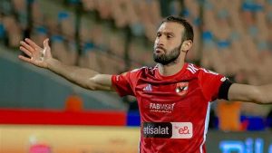 الأهلي يتقدم على إيجل نوار بهدف عمر كمال في ذهاب دور الـ16