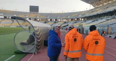 أمن استاد برج العرب يتأهب بشكل مكثف لتأمين مباراة الأهلي ويانج أفريكانز في أجواء حماسية