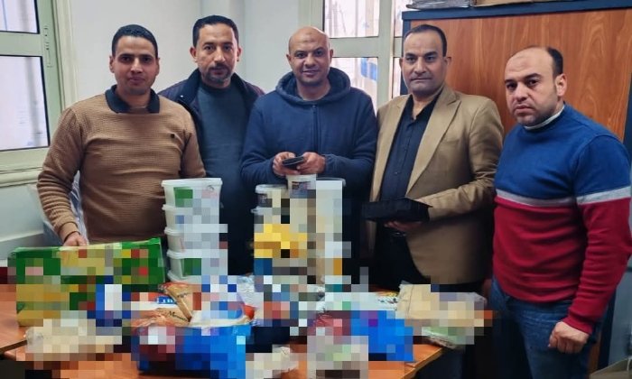 البحيرة تكشف عن طن من ملح الطعام غير المعروف المصدر وسلع غذائية منتهية الصلاحية في أبوحمص والرحمانية