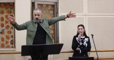 بروفة مبهرة لسهرة شريعى تحت قيادة المايسترو مصطفى حلمى قبل حفل الليلة المنتظر